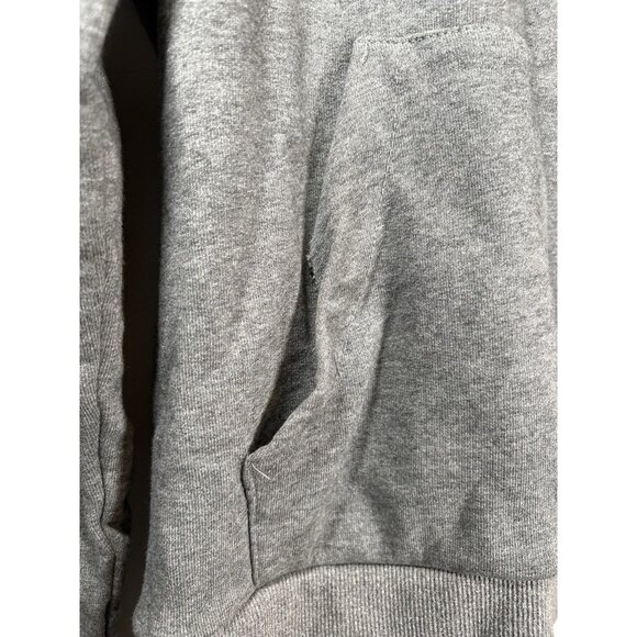 FENDI Logo Letter Gray Hoodie Sweatshirt Size Small - Picture 4 of 8